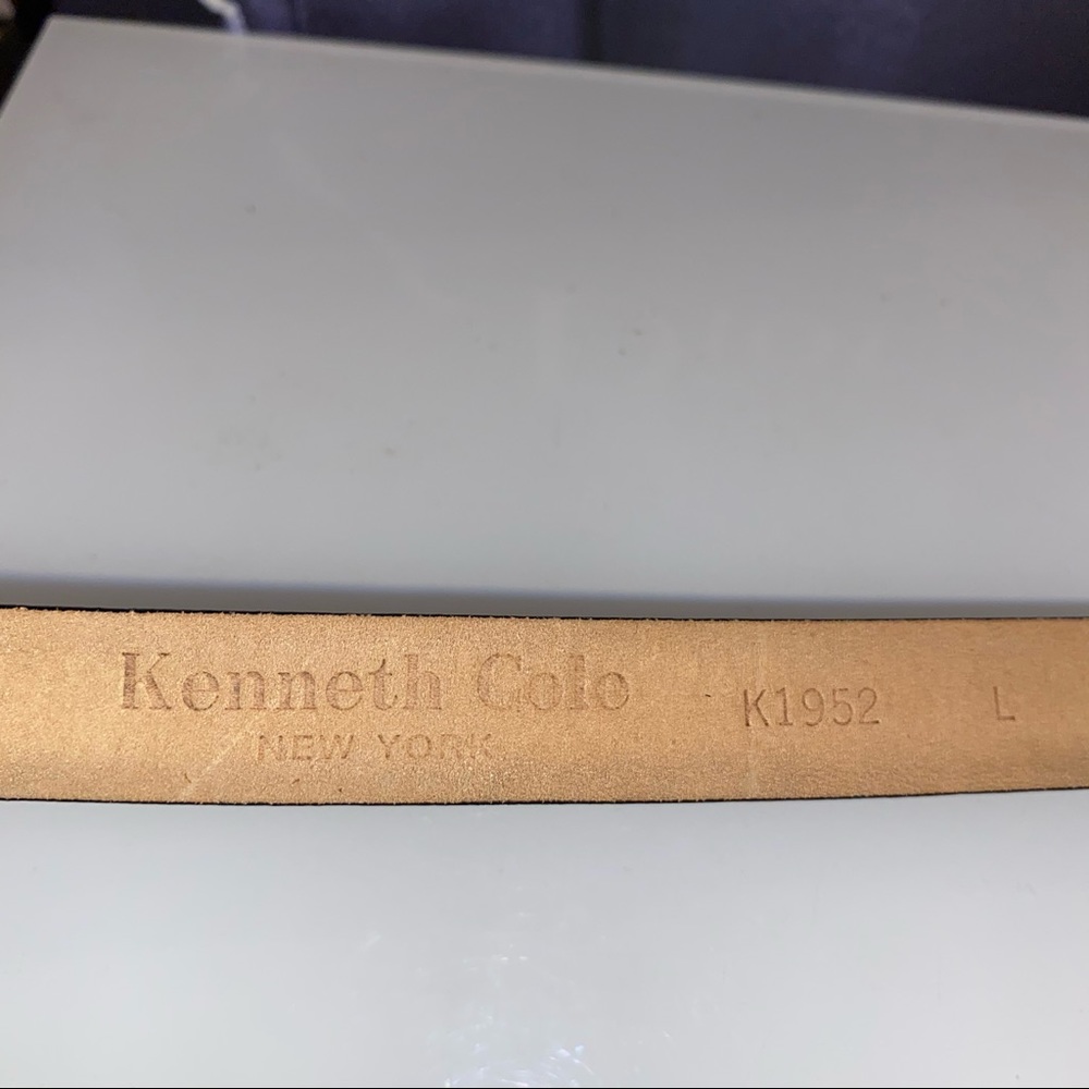 Kenneth Cole NY K1952 black leather belt - Picture 2 of 5